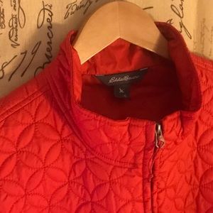 Red Quilted Eddie Bauer winter vest